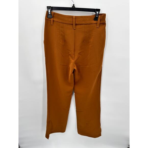 SANCTUARY NWT Noho Split Hem Dress Trouser Pant in Warm Dark Khaki // 26 - Picture 10 of 12